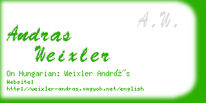 andras weixler business card